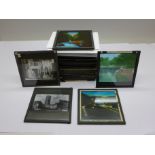 A collection of assorted lantern slides,