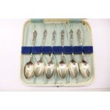 A set of six silver apostle spoons,