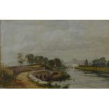 James Edwards, The Old Lady Bay Bridge, watercolour, 17 x 27cms,