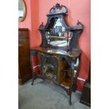 An Edward VII carved mahogany mirrorback sideboard