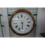 A 19th Century and later circular wall clock, dial signed, Ferrenbach,