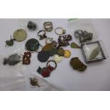 A collection of medieval artifacts, etc.