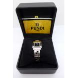 A lady's Fendi designer wristwatch,