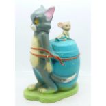 A Tom and Jerry money box,