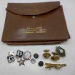 Freemasonry interest; including a bloodstone and carnelian set mourning locket,