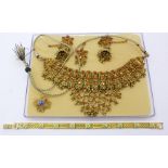 An Indian wedding jewellery set,