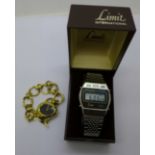 A Limit digital wristwatch and a lady's Jasper Conran designer watch