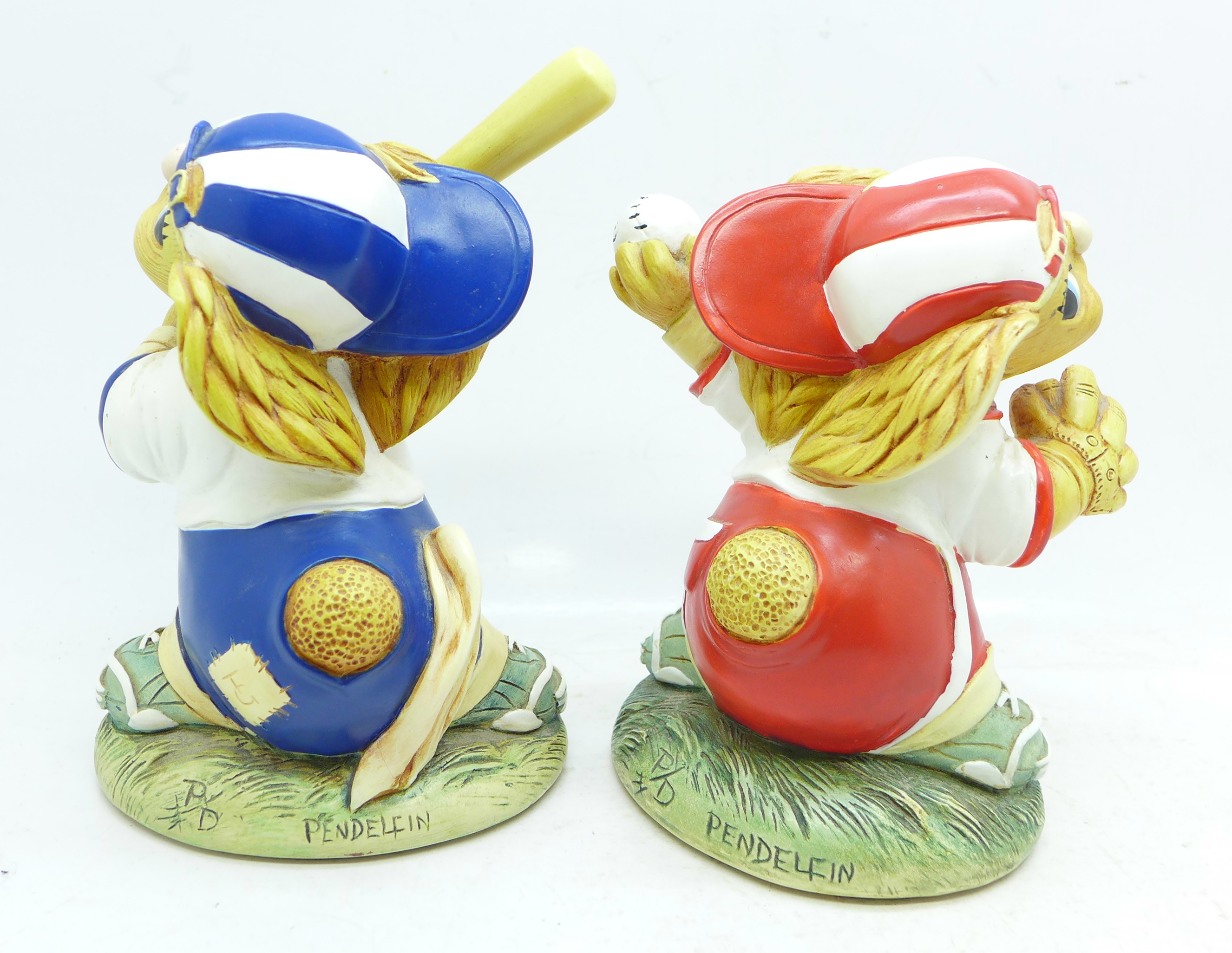 A pair of Pendelfin baseball figures, - Image 2 of 2