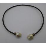 A Matthew Campbell Laurenza New York choker with baroque pearls