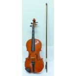 A Skylark Chinese student's ¾ size violin,