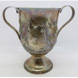 A George III silver two handled cup, London 1790, maker W.S.