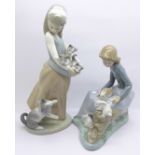 Two Lladro figures,