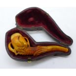 A Meerschaum pipe,