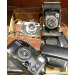 A Zeiss Ikon folding camera,
