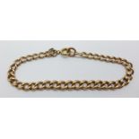 A 9ct gold bracelet, 11.