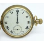 A gold plated pocket watch