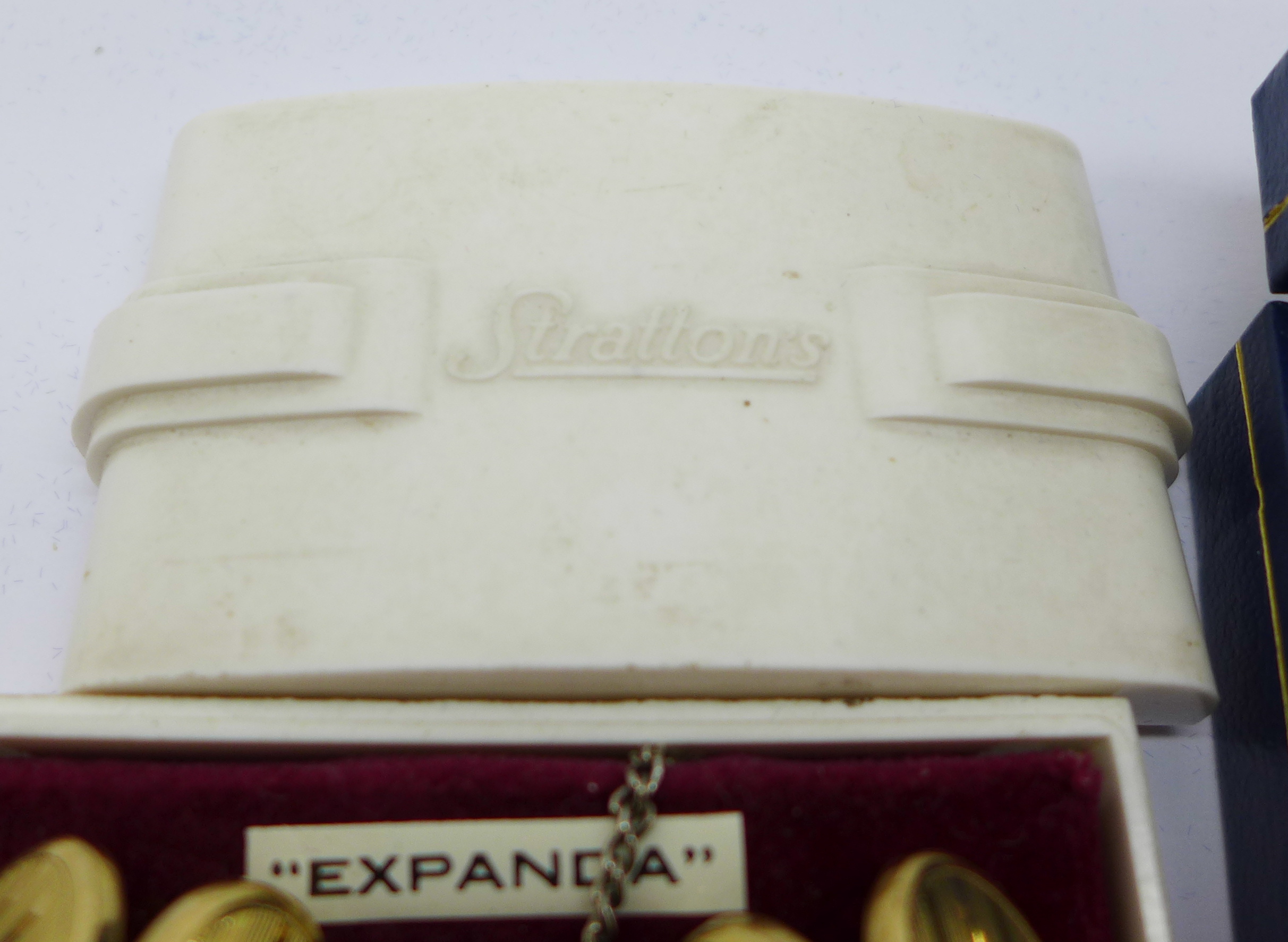 A pair of Stratton 'Expanda' cufflinks in original box and two other pairs of cufflinks - Image 2 of 2