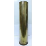A trench art shell case vase,