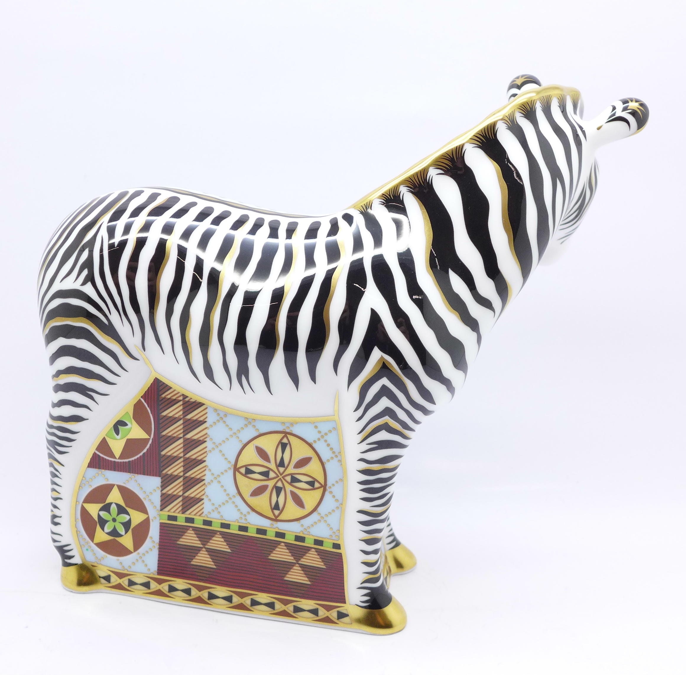 A Royal Crown Derby paperweight, Zebra, - Image 2 of 3