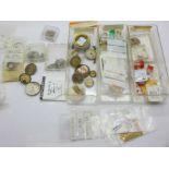 Rolex and Tudor watch parts,