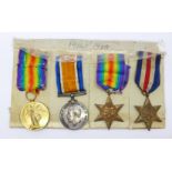 A pair of WWI medals to Rev. W.E.