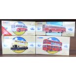 Four Corgi Classics model vehicles, boxed,