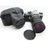 A Pentax ME Super camera with Sigma 28-80mm f3.5-4.