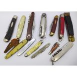 Pocket knives and multi tools including a fisherman's knife
