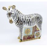 A Royal Crown Derby paperweight, Zebra,