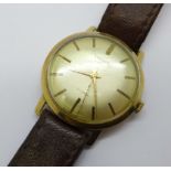 A gentleman's 9ct gold cased Andersons' Incabloc wristwatch
