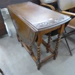 An oak barleytwist gateleg table