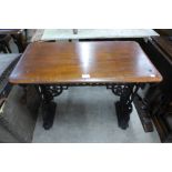 A cast iron based pub table