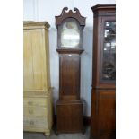 A 19th Century oak 8-day longcase clock,