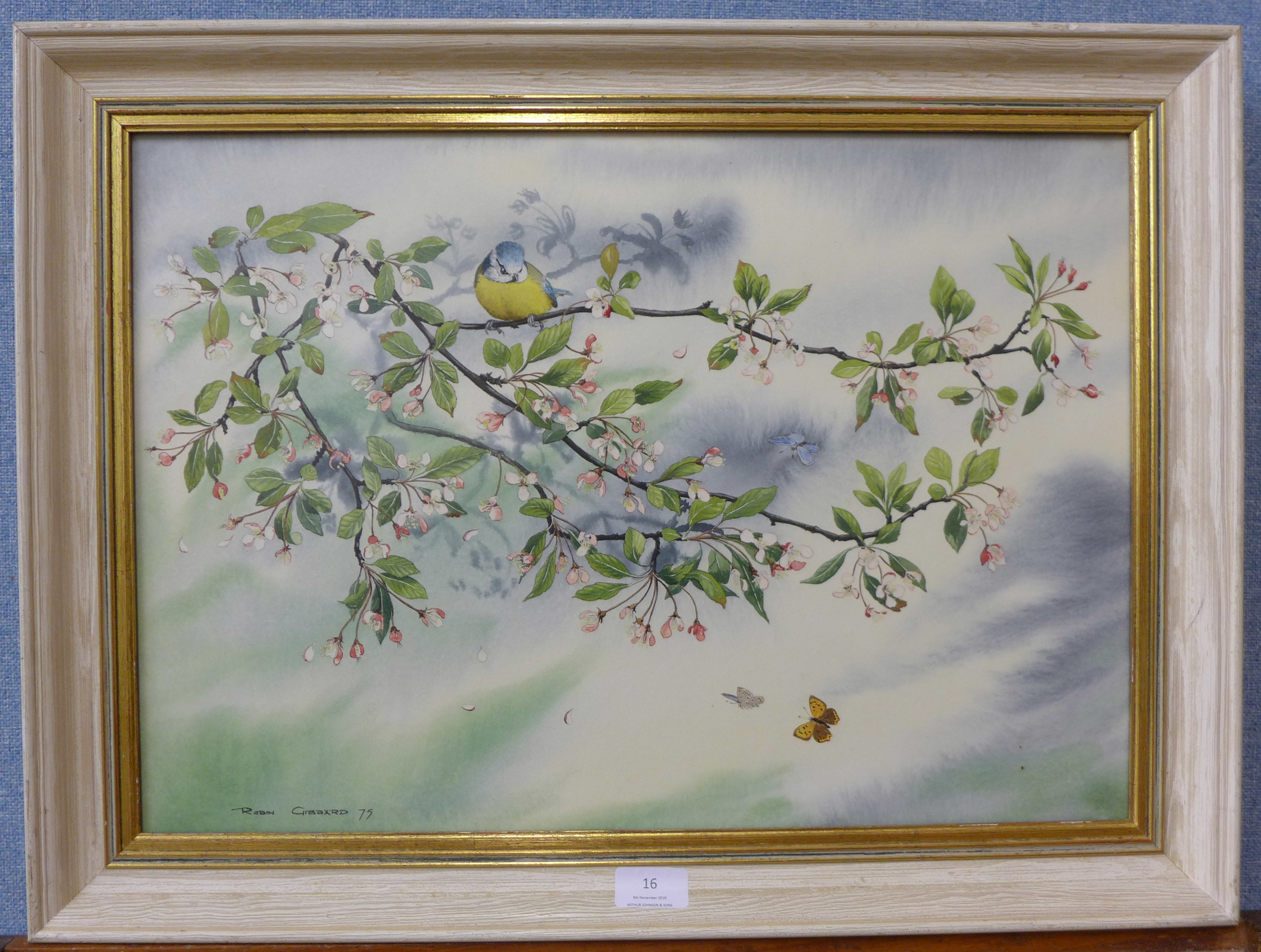 Robin Gibbard (1930 - 2014), May Day, watercolour, 36 x 52cms, - Image 2 of 3