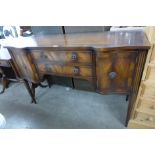 A mahogany sideboard