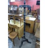 An Edward VII ebonised coat stand