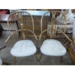 A pair of Ercol Golden Dawn armchairs