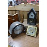 Two mantel clocks