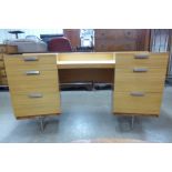 A Stag C-Range oak desk,