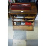 An engineer's tool chest and tools