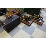 Two Victorian sewing machines