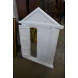 A white painted shutter mirror