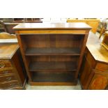 A Victorian mahogany open bookcase