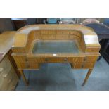 A satinwood Carlton House desk