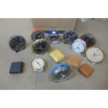 Thirteen assorted timepieces