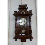 A 19th Century mahogany Vienna wall clock