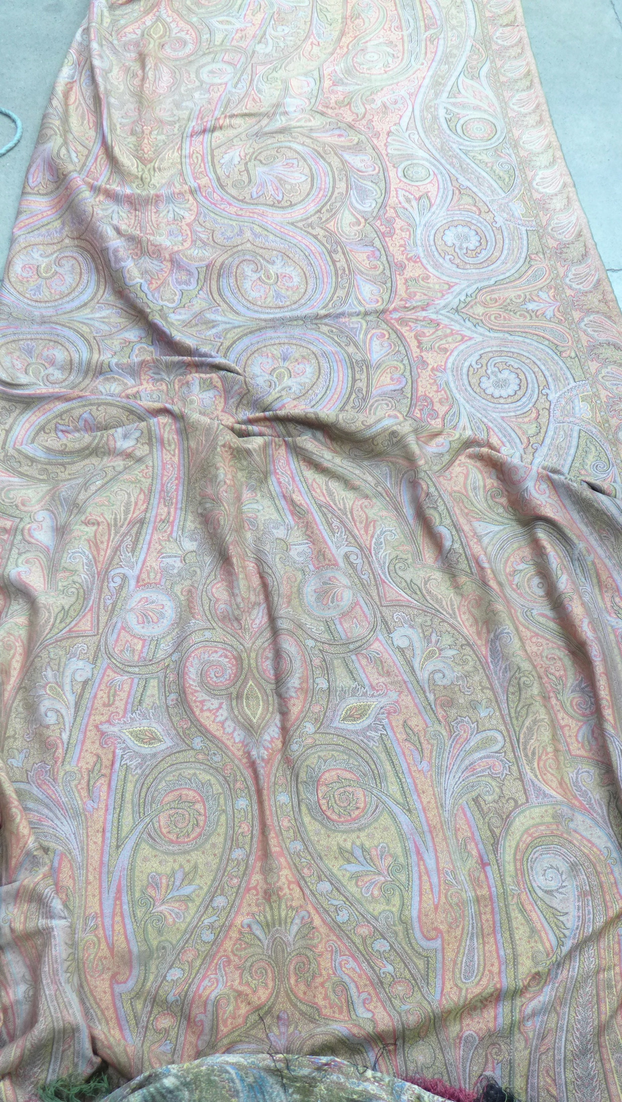 A large Paisley pattern table cover or wall hanging, early 20th Century,