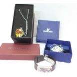 A Swarovski crystal bracelet and necklace,