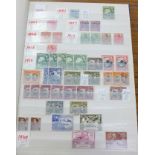 Stamps; Grenada mint and used collection in blue stockbook includes Queen Victoria, George V and VI,