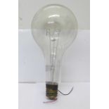 A large light bulb